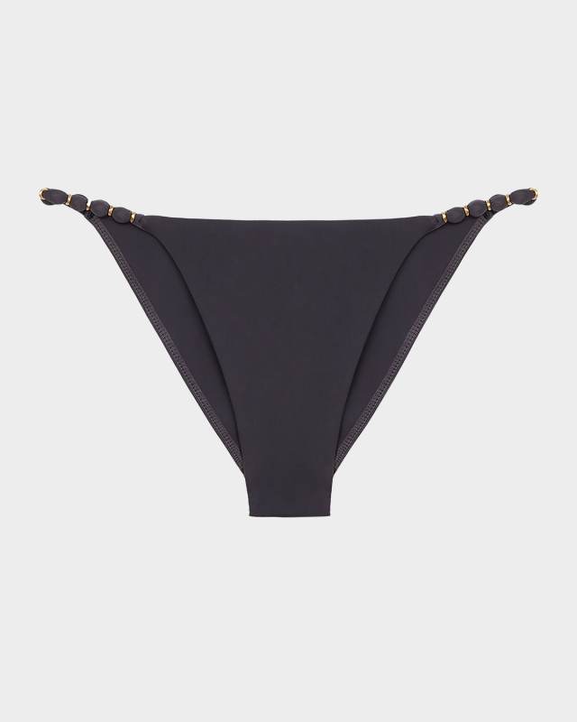 Solid Beads Full Bikini Bottoms